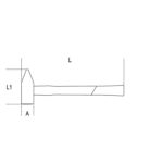 Fiber Saplı Çekiç 1370T 300 gr - Görsel 2