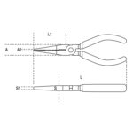 Beta Düz Yassı Kargaburun Pense 1162 200 mm - Görsel 2