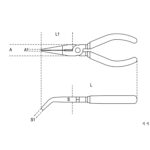 Beta İzoleli Uzun Eğri İğne Kargaburun 1168BM 160 mm - Görsel 2