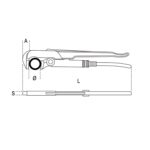Beta Maşalı Boru Anahtarı  376-550 mm - Görsel 2